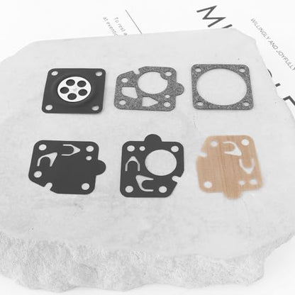 ECSiNG 2 Sets of Carburetor Diaphragm Gasket Repair Kit Compatible with Kawasaki TG18 TG20 TG24 TG28 TF22 33.6x28mm 28.9x28.9mm Carburetor Diaphragm Seal Kit