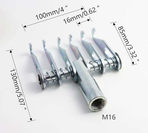 6-Claw Hook Dent Puller Tool - M16 Heavy-Duty Auto Body Repair Kit