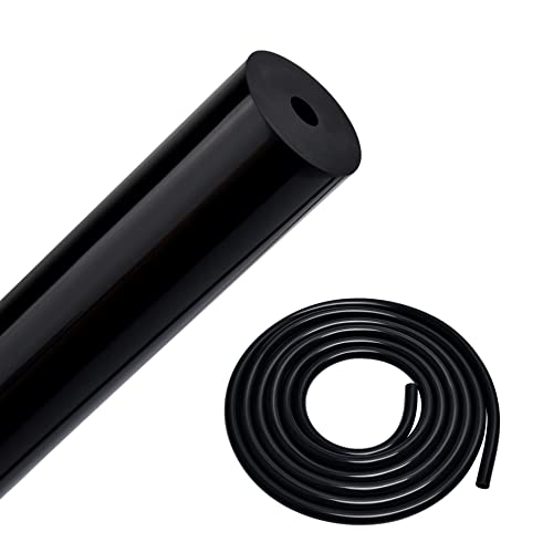 EVIL ENERGY 1/8 Silicone Vacuum Tubing Hose Line 5FT 130PSI Max Pressure Black (3mm ID) - color: Black, size: 1/8 5FT