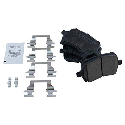 TRQ Front and Rear Brake Pads Ceramic - color: Ceramic, size: BFA12938