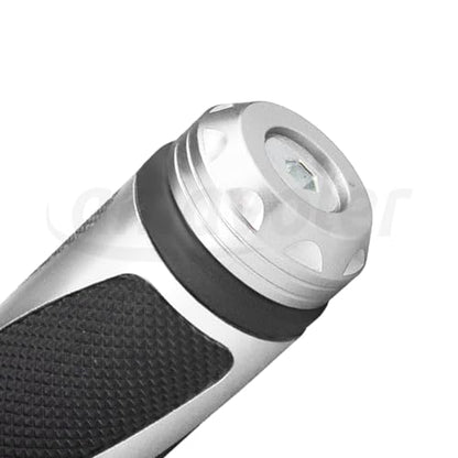 Universal Motorcycle Handlebar Grips Fits for Motorcycles with 7/8" Left Grip and 1" Right - color: Silver