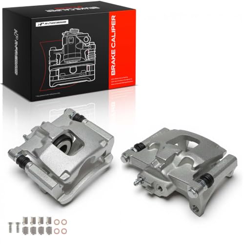 A-Premium Rear Left and Right Side Disc Brake Caliper with Bracket - style: Replace# 18-B5046+B5047