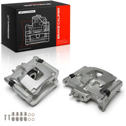 A-Premium Rear Left and Right Side Disc Brake Caliper with Bracket - style: Replace# 18-B5046+B5047