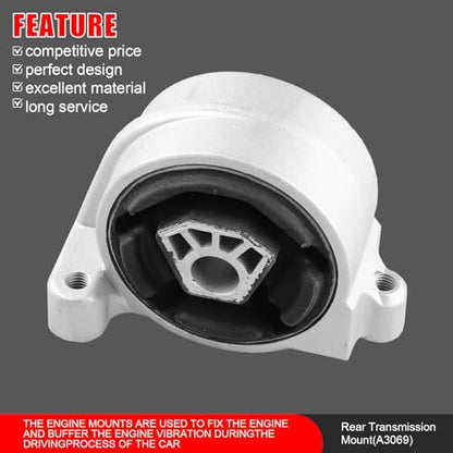 3Pcs Engine Motor Transmission Mount Fit for 2005-2009 Chevrolet Equinox - size: 2005-2009 for Chevy Equinox V6 3.4L