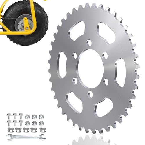 Upgraded 40 Tooth Rear Sprocket 35 Chain 37mm Bore for CT100U DB30 - color: Silver