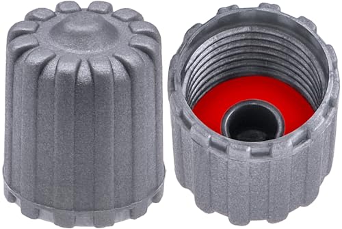 10PCS TPMS Tire Valve Stem Caps, Plastic Wheel Tire Valve Stem, with O-Ring Rubber Seal, Universal Tire Valve Stem Covers for Cars, SUV, Trucks, Bikes, Motorcycles, Bicycles(Gray) - color: TPMS-Gray-S, size: 10 pcs