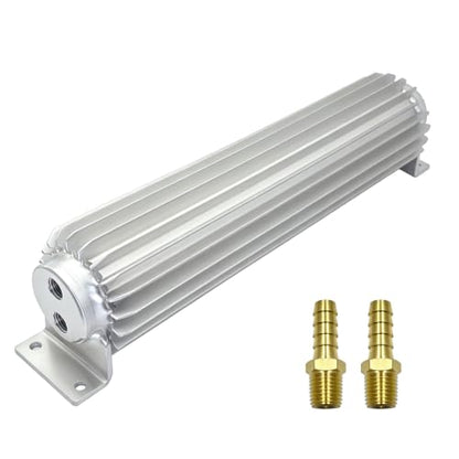 12'' Dual Pass Aluminum Finned Transmission Oil Cooler - color: Dual Pass, size: 12''