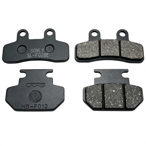2 Pack Front & Rear Metal Disc Brake Pads, for Yozma IN10
