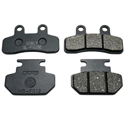 2 Pack Front & Rear Metal Disc Brake Pads, for Yozma IN10