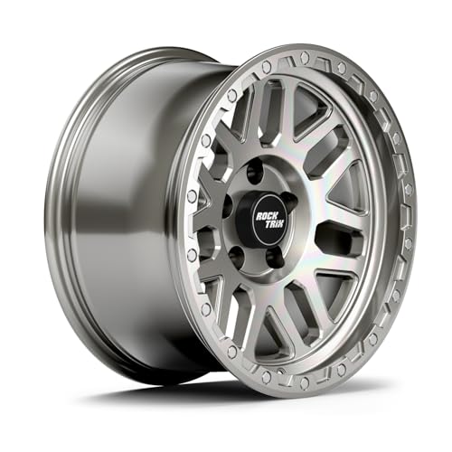 RockTrix RT110 18 inch Wheel, 18x9, 5x150, 12mm Offset, Machined Silver - color: Machined Silver, size: 18x9 -12mm offset