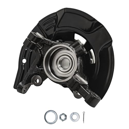 Detroit Axle - FWD Front Right Steering Knuckle & Wheel Hub Bearing CV Axle - size: 2UX47836/Pair
