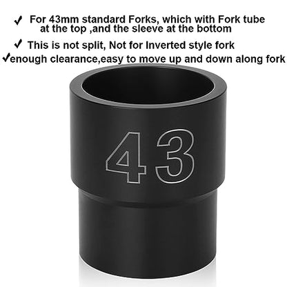 43mm Fork Seal Driver 43mm Fork Seal Tool for Motorcycle Conventional Fork (43mm) - size: 43mm