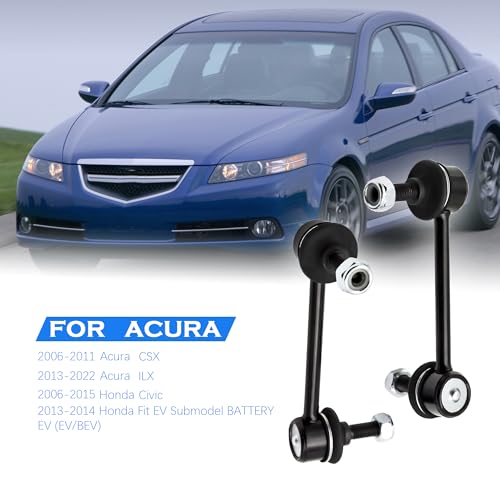 K750125 K750126 Rear Sway Bar Stabilizer Link Compatible With 2006-2015 Honda Civic 2013-2014 Fit 2013-2019 Acura ILX 2006-2011 CSX -2 PCS - size: K750125 K750126