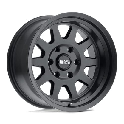 Black Rhino Hard Alloys STADIUM 17X9, 6X5.5, 5.47, +12mm MATTE BLACK - 1790SDM126140M12A