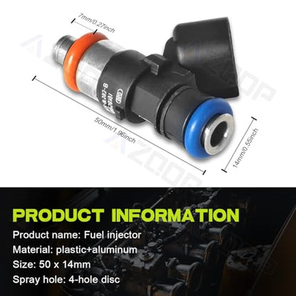 Fuel Injectors For Ford F150 Mustang Explorer Edge 2011-2019, V6 3.5L 3.7L - size: For Ford F150/Mustang/Edge 3.7L (2011-2017)