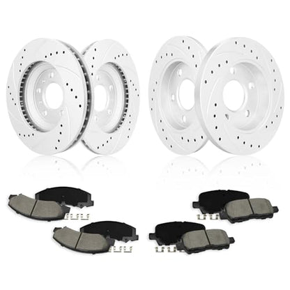 Betthand Brakes and Rotors Fit for 11-13 Chevy Impala, 14-16 Impala Limited - size: 580403*2+581033*2+D1159-8269+D999-7900