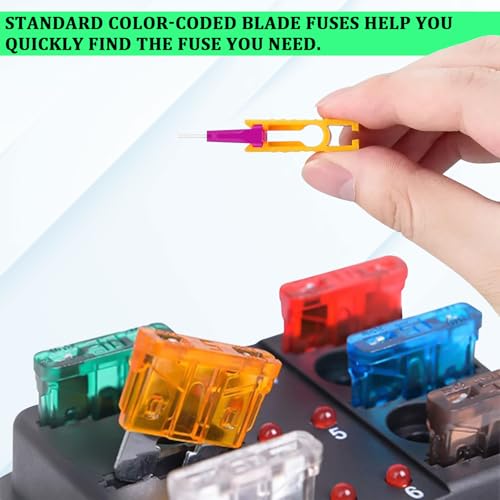 306PCS Car Fuse Assortment Kit, Mixed Vehicle Blade Fuses Standard & Mini & Low Profile with Fuse Puller & Circuit Tester, 2A 5A 7.5A 10A 15A 20A 25A 30A 35A Replacement for RV, Truck, Auto, SUV