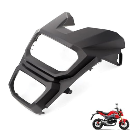 Mokuo Motorcycle Black ABS Bodywork Headlight Cover Fit For Honda Grom Msx125 SF 2016-2020 Fairings Kit Parts - style: Head Light Cover