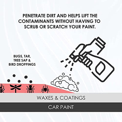 WASH&WHIPS Hockenheim Bug & Insect Remover - Professional Strength, Non-Scratching - Car Detailing, RVs, Boats - 16 fl oz (w/Microfiber Towel) - size: 16 Fl Oz (Pack of 1), style: w/Microfiber Towel.