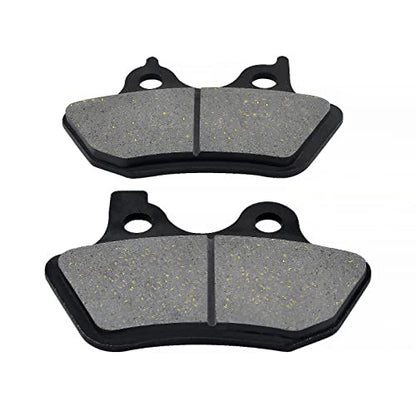 AHL Semi-metallic Front & Rear Brake Pads Set for Harley 2000-2007 FXST Softail Standard，2000-2007 FXSTB Night Train，2001 2002 2003 2004 2005 2006 FXSTBI Night Train