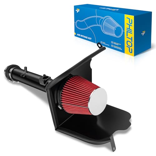 PHILTOP 3in Cold Air Intake Kit for 2005-2011 Toyota Tacoma 4.0L, Red - color: Red, size: For Toyota Tacoma V6 4.0L 2005-2011