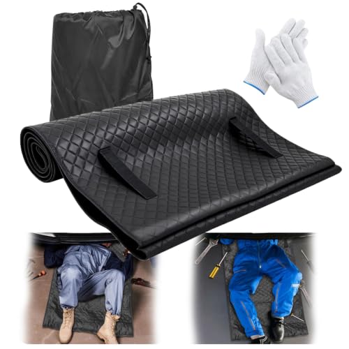 Upgraded Rolling Creeper Mat with Zipper, Magical Creeper Rolling Mat, 60''x28'' Portable Rolling Creeper, Perfect for Working Under Car,Special Roads,Self Driving,Long-Distance, Mechanic Repair Mat