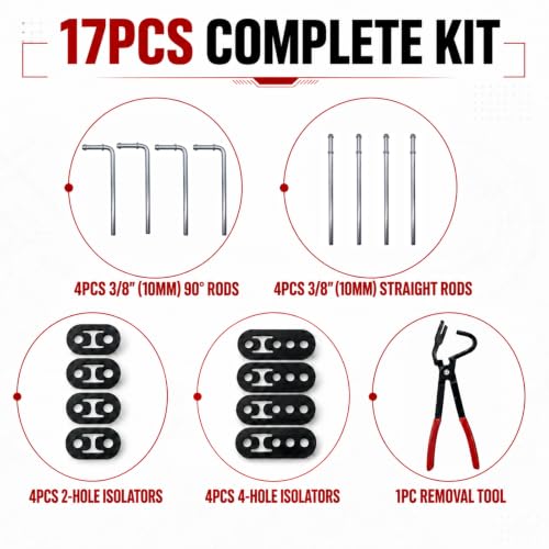 Universal Exhaust Hangers Kit (17-Pack Universal Exhaust Hanger Kit) - size: 17-Pack Universal Exhaust Hanger Kit