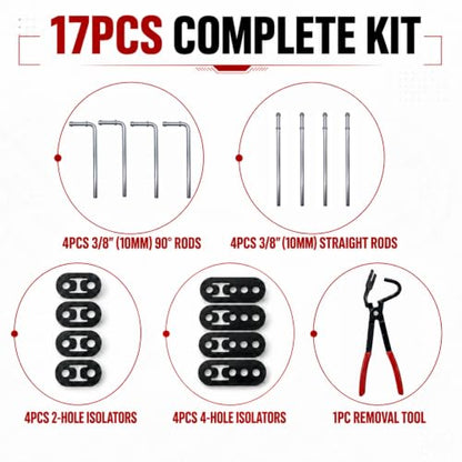 Universal Exhaust Hangers Kit (17-Pack Universal Exhaust Hanger Kit) - size: 17-Pack Universal Exhaust Hanger Kit