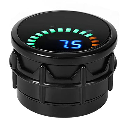 52mm Digital Vacuum Gauge Kit, 2in LED Scale Display Marine & Car Vacuum Meter, 0-30 in.Hg 12V Universal Automotive Gauge for Engine Diagnostics