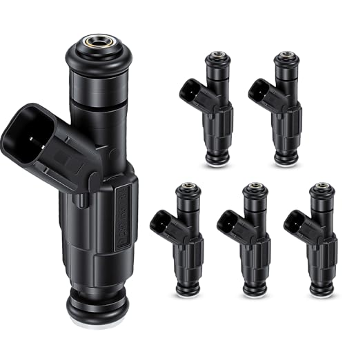 4667938 Fuel Injector Set of 6 Compatible with 2000-2003 Ram 1500-3500 5.2L - color: F-0280155784