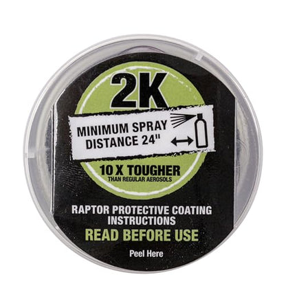 RAPTOR 2K Bedliner Aerosol, Protective Coating, 13.2 OZ - color: Olive Green