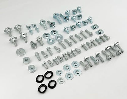 Specbolt Body Plastics Kit for KX250F KX450F Four Stroke Kawasaki Dirt Bikes: Fender Seat Radiator Shrouds Side Panels Number Plates & Fork Guard Fasteners 250F 450F KX250X KX450X KX 450 250 KXF