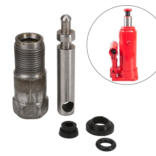 Hydraulic Vertical Jack Oil Pump – Easy Installation Black Metal Core Accessories Cylinder Piston Plunger Parts 55mm Length Sealing Set Auto Repair Tools Replacement Accessory, Easy to Install