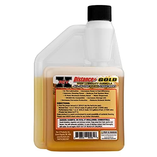 REV X Distance+ Gold High Lubricity Diesel Additive - 16 fl. oz.