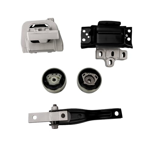 Engine Motor & Transmission Mount Kit 5PCS for Volkswagen Tiguan 2018–2023 2.0L Turbo L4, VW Tiguan Mount Set Replacement, Replaces 5Q0198037F 5Q0199855C 5QA199555AM