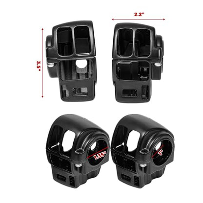 Hand Control Switch Housing Button Caps Black - color: black