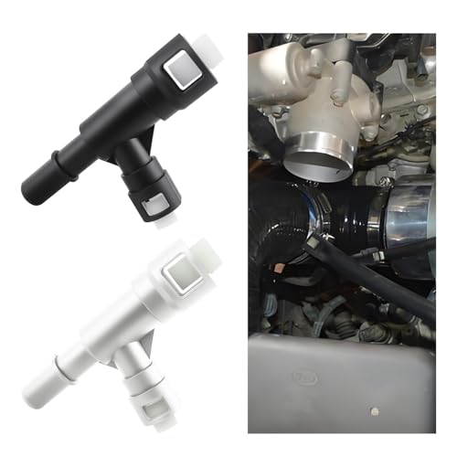 2PCS Car Heater Hose Connector Replacement OEM#15055343,T-Shape Heater Core Connector Compatible with Cadillac Chevrolet GMC,Waterproof Heaters Hose Fitting Car Accessories