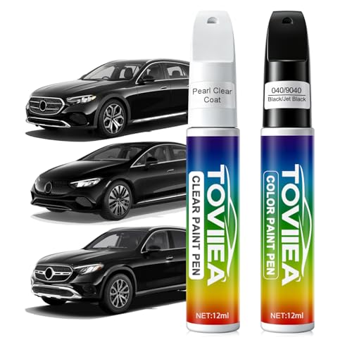 Black/Jet Black(040/9040) Touch Up Paint for Mercedes-Benz - color: (040/9040)Black/Jet Black for Black/Jet Black(040/9040) for C-Class Sedan 2024/E-Class Sedan 2024/S-Class Sedan 2024/GLC SUV 2024/GLE SUV 2025/GLS SUV 2025/EQE SUV 2024