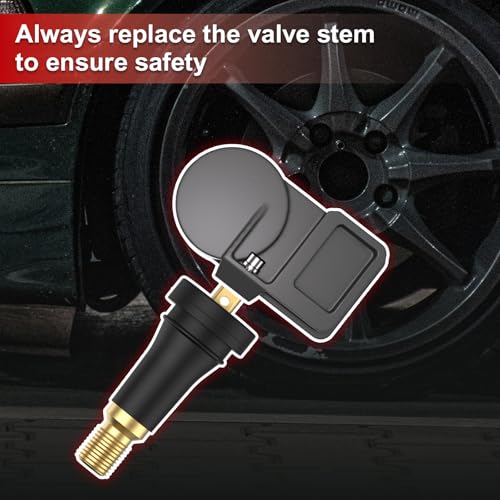 SUNSOUL TPMS 20008 Replacement Tire Pressure Sensor Rubber Valve Stems for 0.453 inch 11.5mm Rim Holes on Standard Vehicle Tires, Pack of 5 Sets TPMS Valve Stems - color: TPMS20008-5pcs