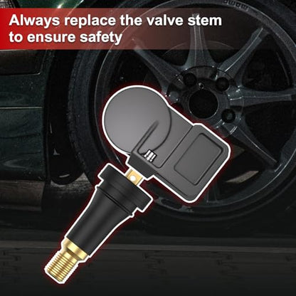 SUNSOUL TPMS 20008 Replacement Tire Pressure Sensor Rubber Valve Stems for 0.453 inch 11.5mm Rim Holes on Standard Vehicle Tires, Pack of 5 Sets TPMS Valve Stems - color: TPMS20008-5pcs