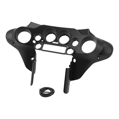 XMT-MOTO Vivid Black Batwing Fairing Fit For Harley Touring 1996-2013 - style: black-Outer&Inner