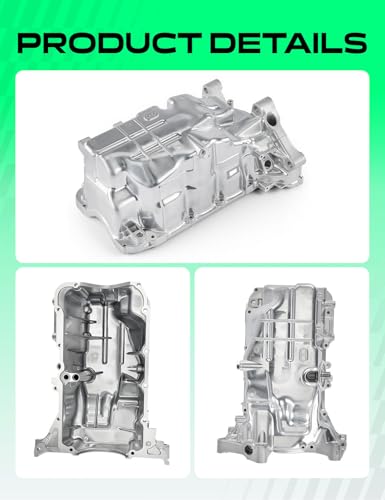 YHTAUTO Engine Oil Pan Sump with Drain Plug for Honda
