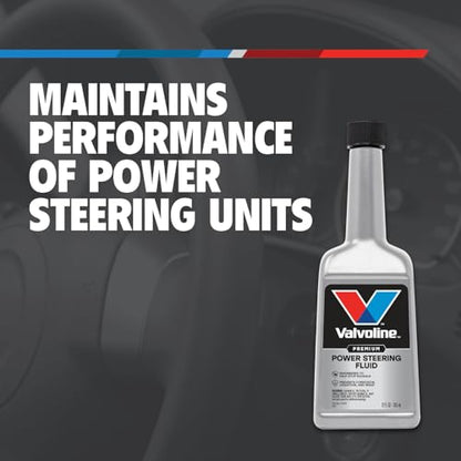 Valvoline Power Steering Fluid, Maintains Performance & Condition, Prevents Squealing, Inhibits Wear & Oxidation, Meets GM 1050017, Chrysler 5931 & Ford M2C195-A, 12oz - size: 12 fl oz