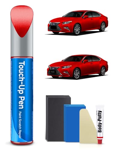 3R1 Matador Red Mica Touch Up Paint Kit Compatible with Lexus Exact Match Car Scratch Repair Touch Up Paint Kit - color: Matador Red Mica(3R1)