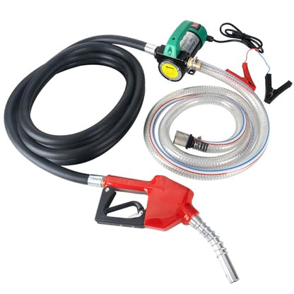 AIGMlSON Diesel Transfer Pump 12V 260W - color: with nozzle hoses