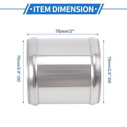 2.75" OD 0° 6063 Aluminum Alloy Tube Intercooler Pipe 3" Length - size: 2.75"OD 3"Length