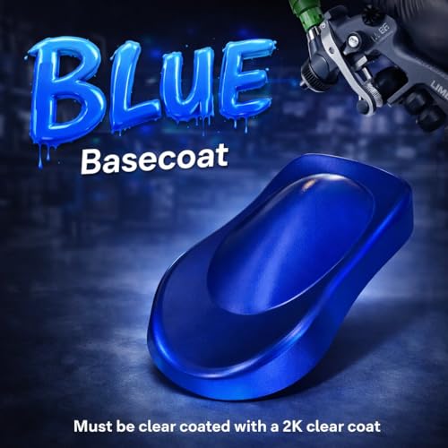 LiME LiNE Automotive Basecoats, 1k Urethane Base Coat Color (Blue Basecoat Pint) - color: Blue Basecoat Pint