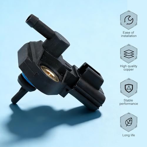 1PC Fuel Pressure Regulator Sensor, OEM 0261230093 Replacement for Fuel Injection System, Compatible with Ford F-150 Explorer Mustang, Lincoln Mercury Mazda (Black)