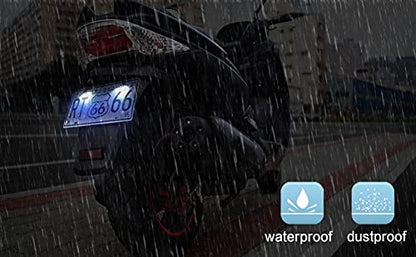 RUPSE 2ps License Plate Light,12V Waterproof LED Bulb (Blue) - color: Blue