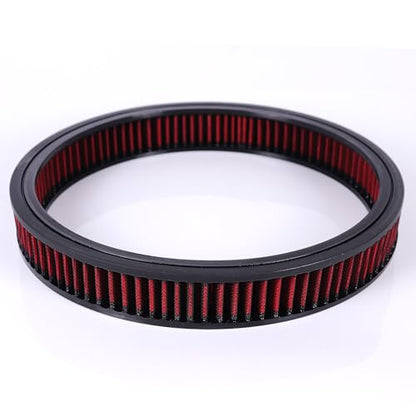 14"x2" Round Air Cleaner Filter Element High Flow (Red) - size: 14" x 2" Red